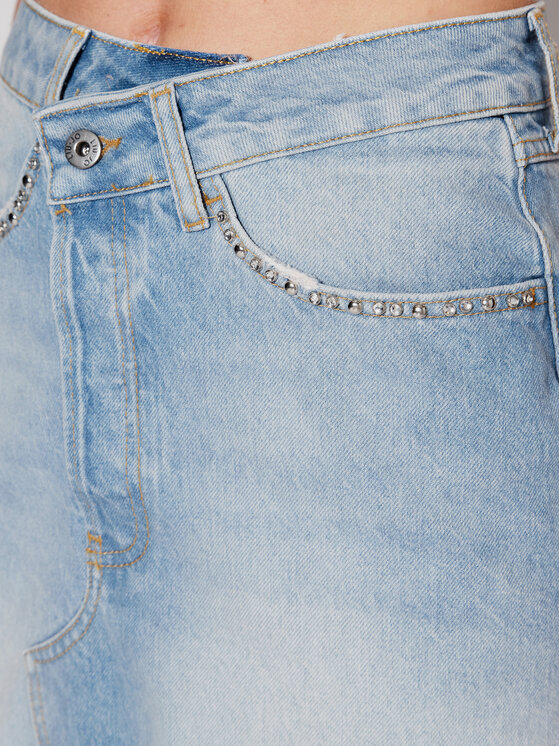 Liu Jo Liu Jo Teksaselik UA2114 DS494 Sinine Slim Fit