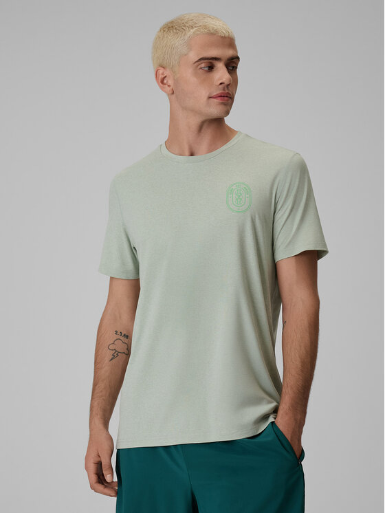 4F 4F Koszulka techniczna SERVE & SMASH Zielony Regular Fit