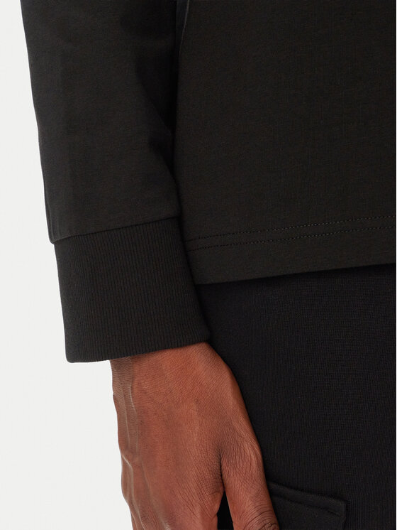 BOSS BOSS S dlouhým rukávem 50576916 Černá Regular Fit