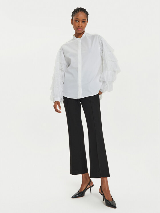 TWINSET TWINSET Πουκάμισο 241TP2140 Λευκό Loose Fit