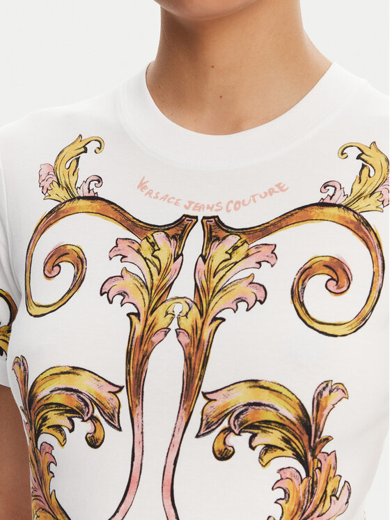 Versace Jeans Couture Versace Jeans Couture Rochie de zi 78HAO9P9 Alb Slim Fit