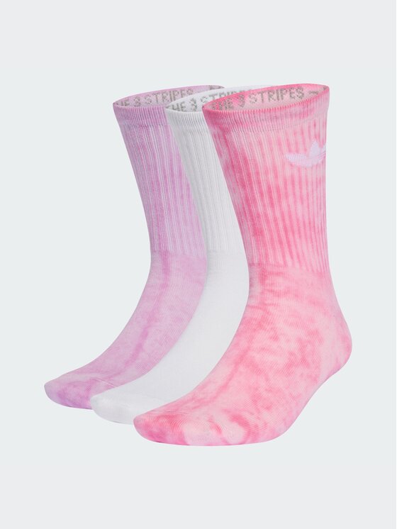 adidas adidas Skarpety długie Tie Dye Crew Socks 3 Pairs Różowy