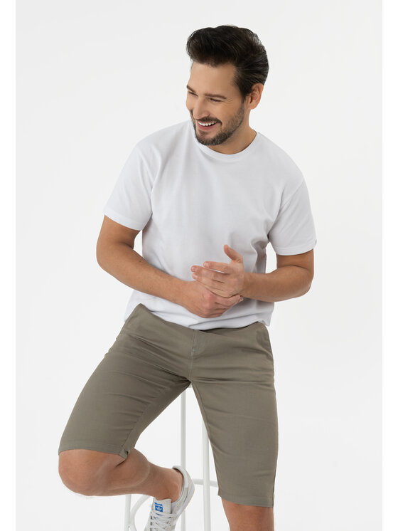 Volcano Volcano T-Shirt TM-FROST Biały Regular Fit