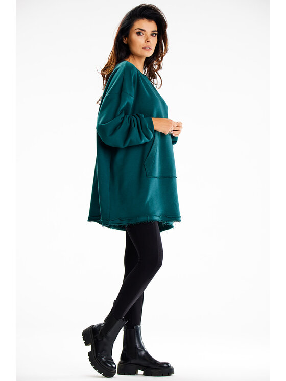 Infinite You Infinite You Felpa M335 Verde Basic Fit