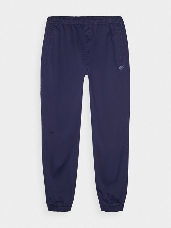 4F 4F Bavlnené nohavice 4FWMM00TTROM0944-31S Modrá Regular Fit