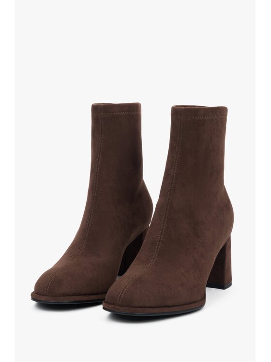 Estro Estro Μποτάκια ER00118178 Καφέ