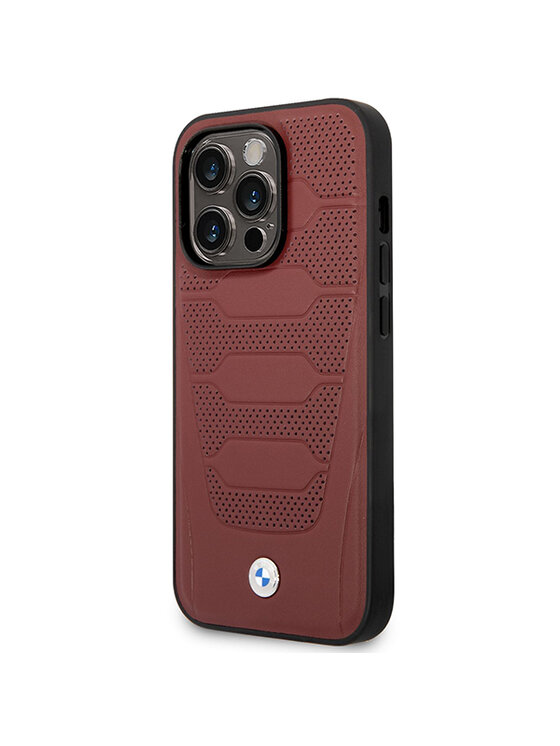 BMW Motorsport BMW Motorsport Etui na telefon iPhone 14 Pro Max Bordowy