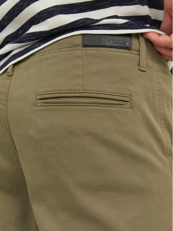Jack & Jones Jack & Jones Chinosy Harlow 12242188 Zielony Tapered Fit