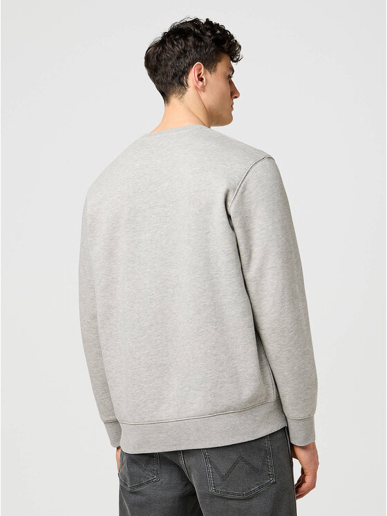 Wrangler Wrangler Felpa SMALL GRAPHIC CREW MID Grigio Regular Fit
