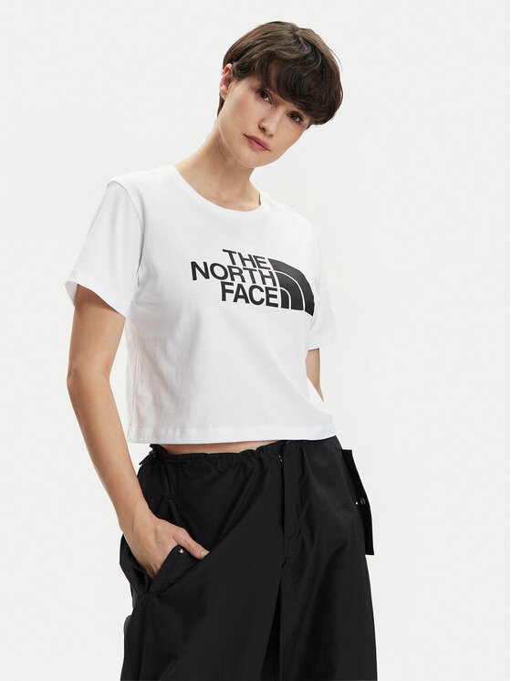 The North Face T-krekls Easy NF0A87NA Balts Relaxed Fit