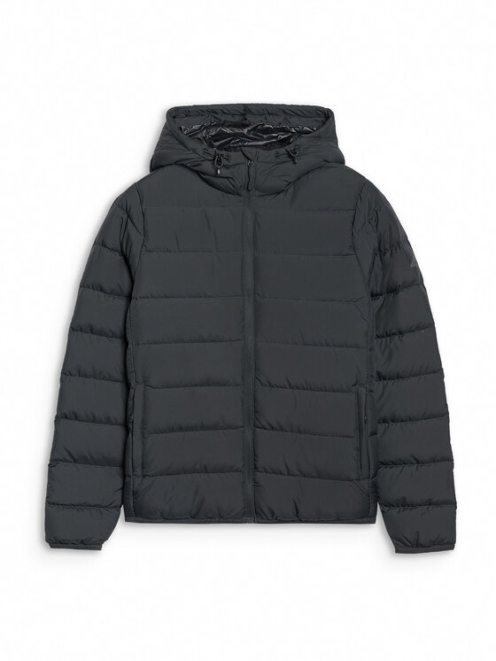 4F 4F Kurtka puchowa NATURAL (DOWN) WARMTH Czarny Regular Fit