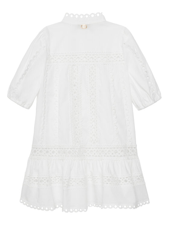 TWINSET TWINSET Rochie de vară 251GJ2410 Alb Regular Fit