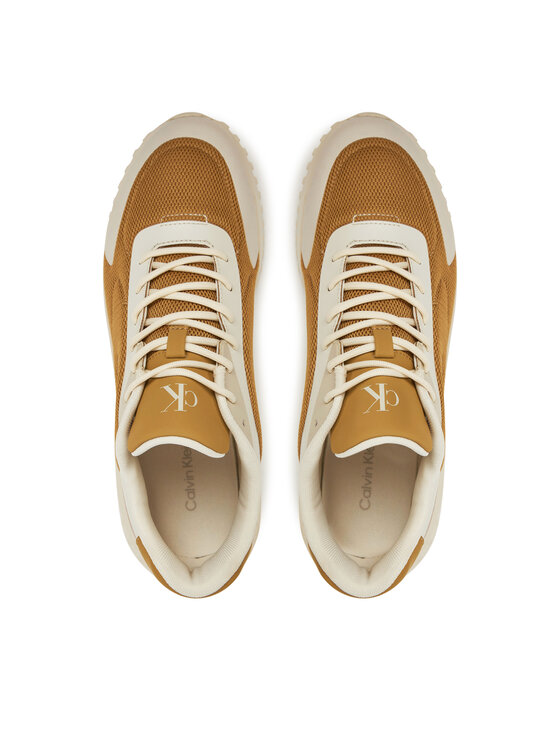 Calvin Klein Jeans Calvin Klein Jeans Сникърси Eva Runner Low Mesh Mix YM0YM01185 Жълт