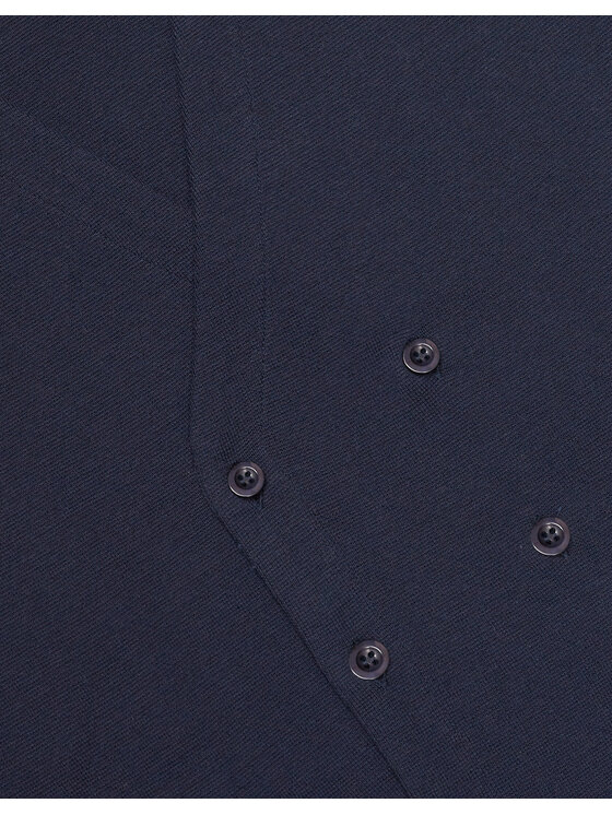 Borgio Borgio Kamizelka gussola Granatowy Slim Fit