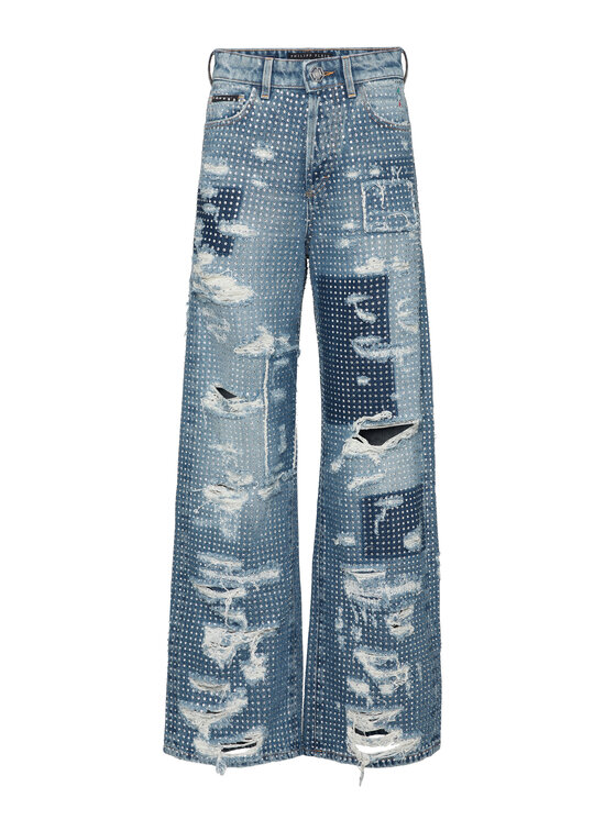 PHILIPP PLEIN PHILIPP PLEIN Jeansy 23079 Niebieski Skater Fit