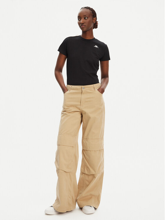Kappa Kappa Футболка Banda Pippigt 351N56W Чорний Regular Fit