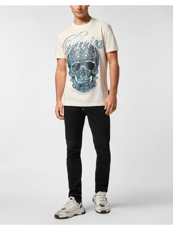 PHILIPP PLEIN PHILIPP PLEIN T-Shirt 27143 Biały Regular Fit
