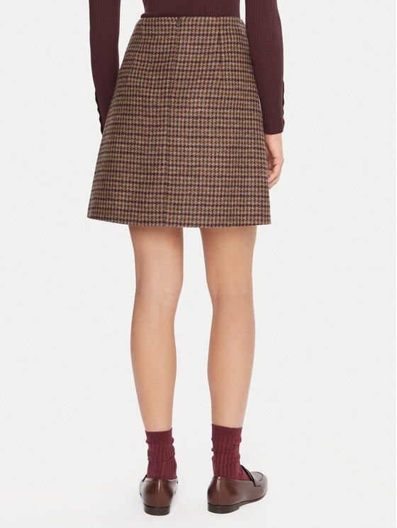 Weekend Max Mara Weekend Max Mara Trapezförmiger Rock Vata 2525106072 Braun Regular Fit