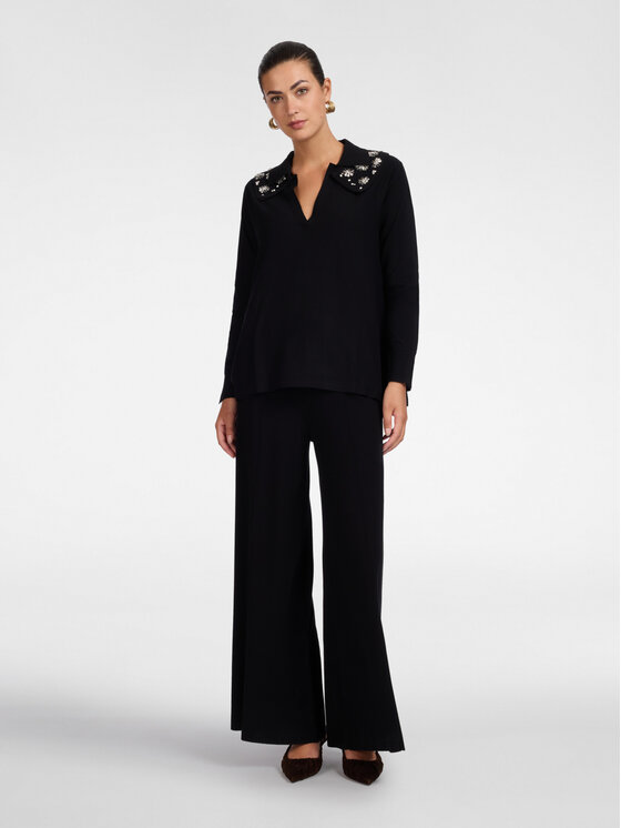 Elena Mirò Elena Mirò Maglione M023Z000783N033 Nero Over Fit