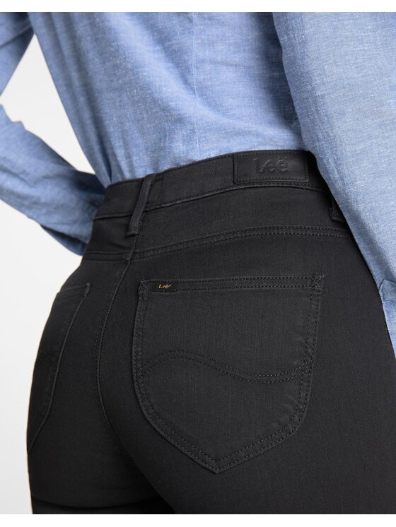 Lee Lee Jeansy Scarlett High Black Rinse Czarny Skinny Fit
