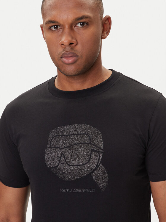 KARL LAGERFELD KARL LAGERFELD T-shirt 755066 554242 Crna Regular Fit