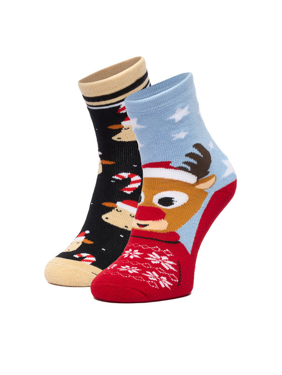 Jenny Fairy Jenny Fairy Lange Socken 4WB-005-AW23 (2-pack) Bunt