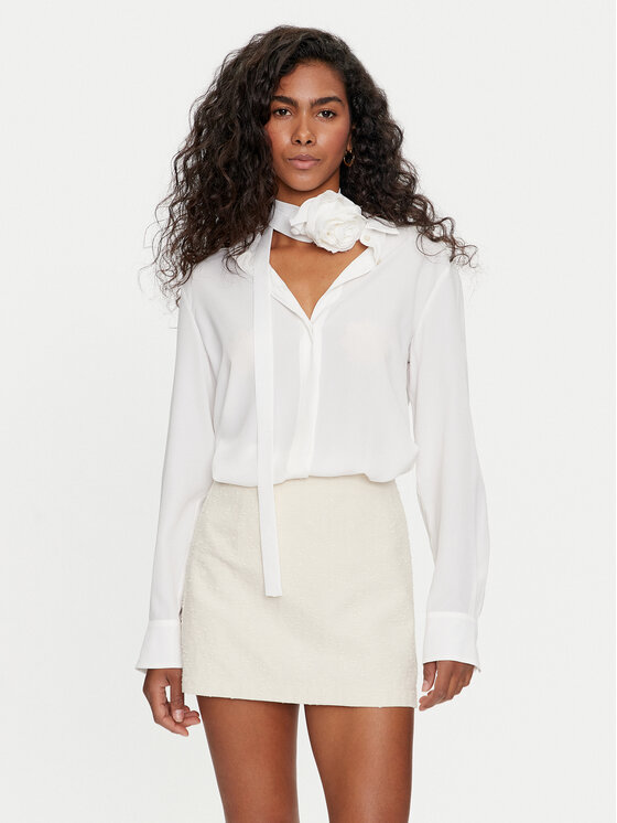 Marella Marella Camicia Nastro 2423116181 Écru Regular Fit