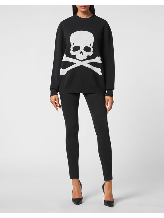 PHILIPP PLEIN PHILIPP PLEIN S dlouhým rukávem 13417 Černá Regular Fit