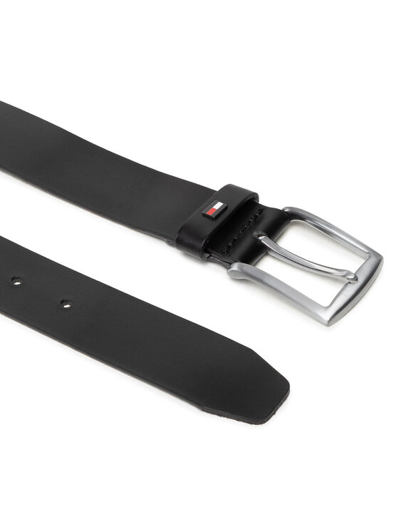 Tommy Hilfiger Tommy Hilfiger Мъжки колан Denton Leather 3.5 AM0AM10312 Черен