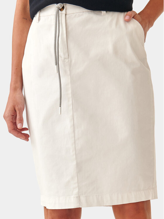 Tatuum Tatuum Midi sijonas Hinoki 1 T2307.174 Balta Loose Fit