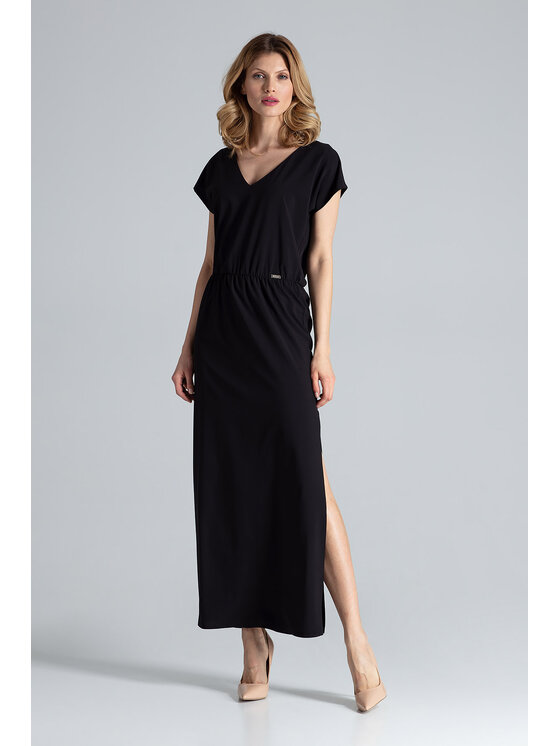 FIGL FIGL Sukienka koktajlowa M668 Czarny Regular Fit