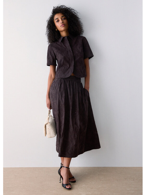 Liu Jo Liu Jo Gonna maxi WA6455T472AP9677 Marrone Regular Fit