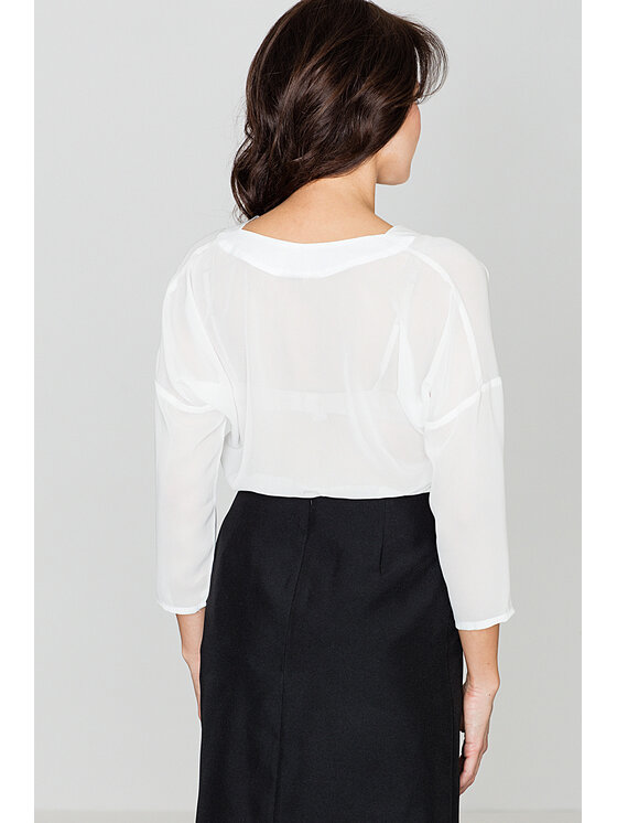 Lenitif Lenitif Blusa K138 Écru Regular Fit