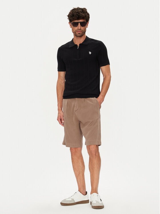 U.S. Polo Assn. U.S. Polo Assn. Poloshirt MUP3369 Schwarz Slim Fit
