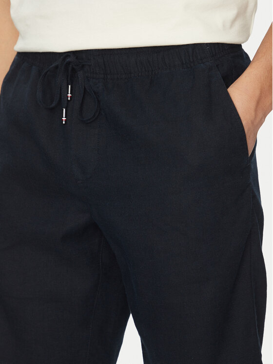 Tommy Hilfiger Tommy Hilfiger Bavlnené šortky Harlem MW0MW37804 Tmavomodrá Regular Fit