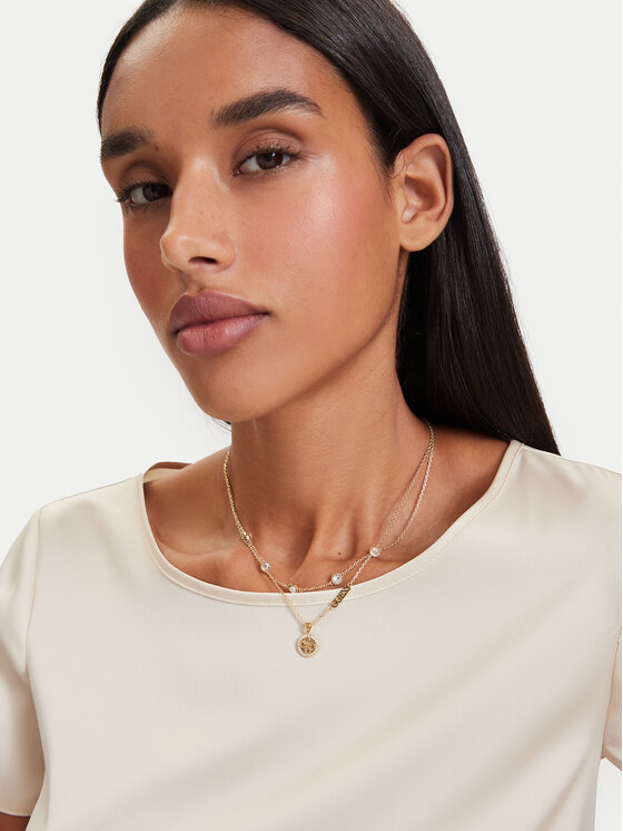 Guess Guess Náhrdelník JUBN02 140JW Zlatá