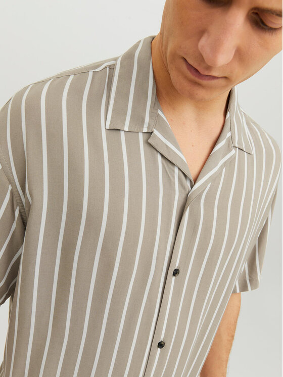 Jack & Jones Jack & Jones Риза Jeff 12220423 Бежов Relaxed Fit