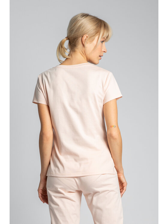 LaLupa LaLupa T-Shirt LA014 Różowy Comfortable Fit