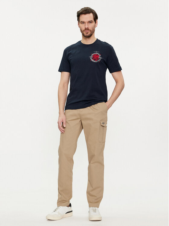 Aeronautica Militare Aeronautica Militare Hlače iz tkanine 241PA1579CT3247 Bež Slim Fit