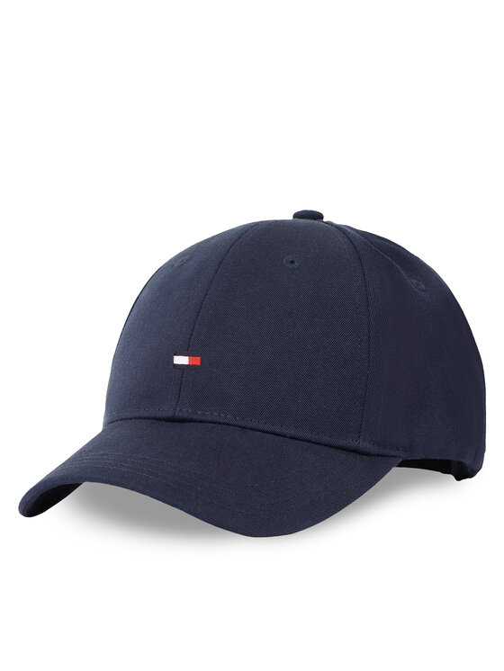 Tommy Hilfiger Tommy Hilfiger Cepure ar nagu Small Flag Cap AU0AU01528 Tumši zils