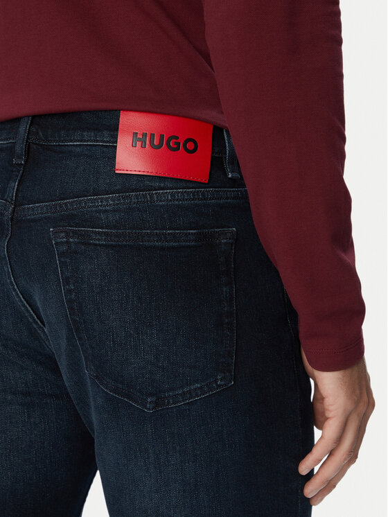 HUGO HUGO Džinsai 708  50568115 Tamsiai mėlyna Slim Fit