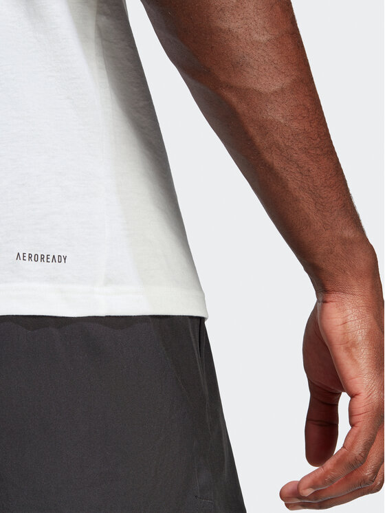 adidas adidas T-Shirt Train Essentials Feelready Logo Training IM4373 Biały Regular Fit