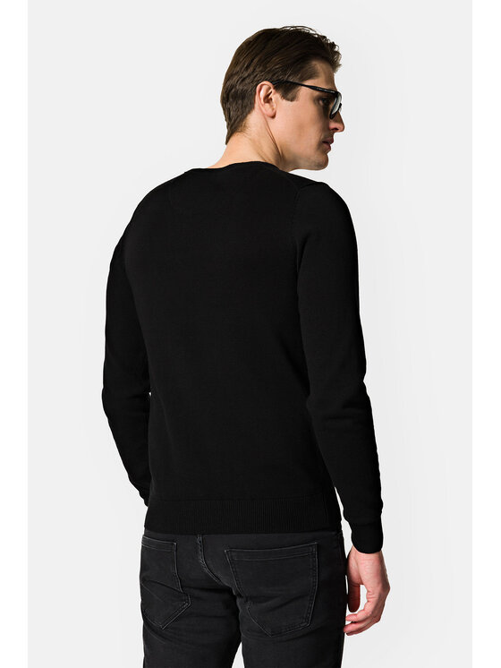 Lancerto Lancerto Sweter Harrison SW073123000005 Czarny Regular Fit