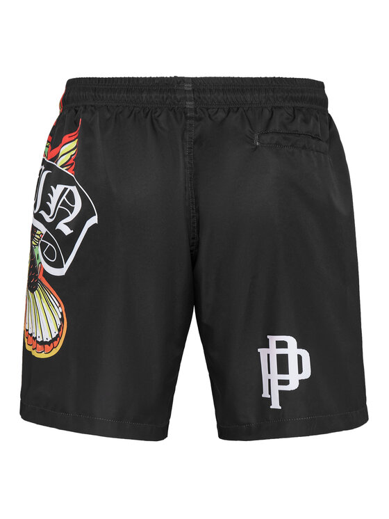 PHILIPP PLEIN PHILIPP PLEIN Bavlnené nohavice 10305 Čierna Comfort Fit