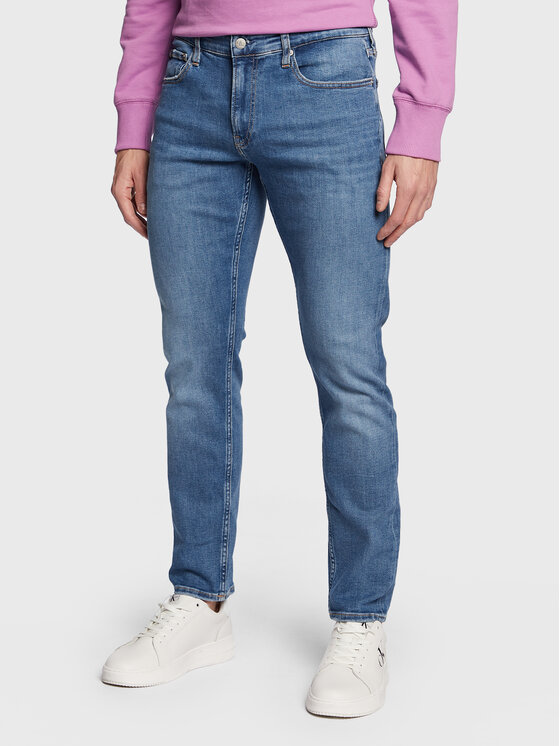 Calvin Klein Jeans Дънки J30J322437 Син Slim Fit