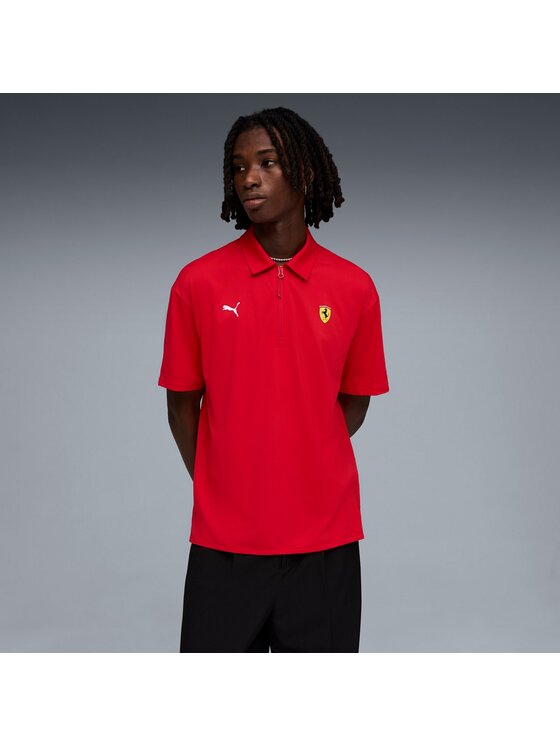 Puma Puma Polo 634247 Czerwony Regular Fit