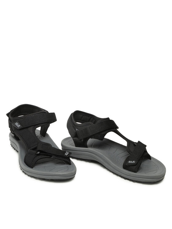Jack Wolfskin Jack Wolfskin Sandały Wave Breaker M 4052011 Czarny