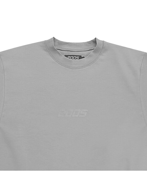 2005 2005 T-Shirt Classic Logo Szary Oversize