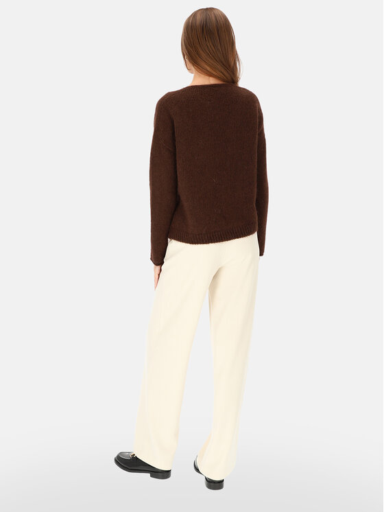 L’AF L’AF Sweter Nelli Brązowy Regular Fit