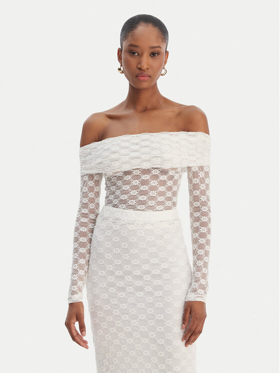 Bardot Bardot Blusa 59742TB Bianco Regular Fit